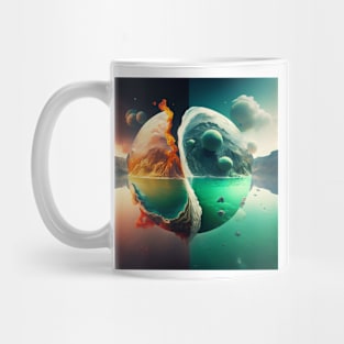 Water and Fire Planets Mug